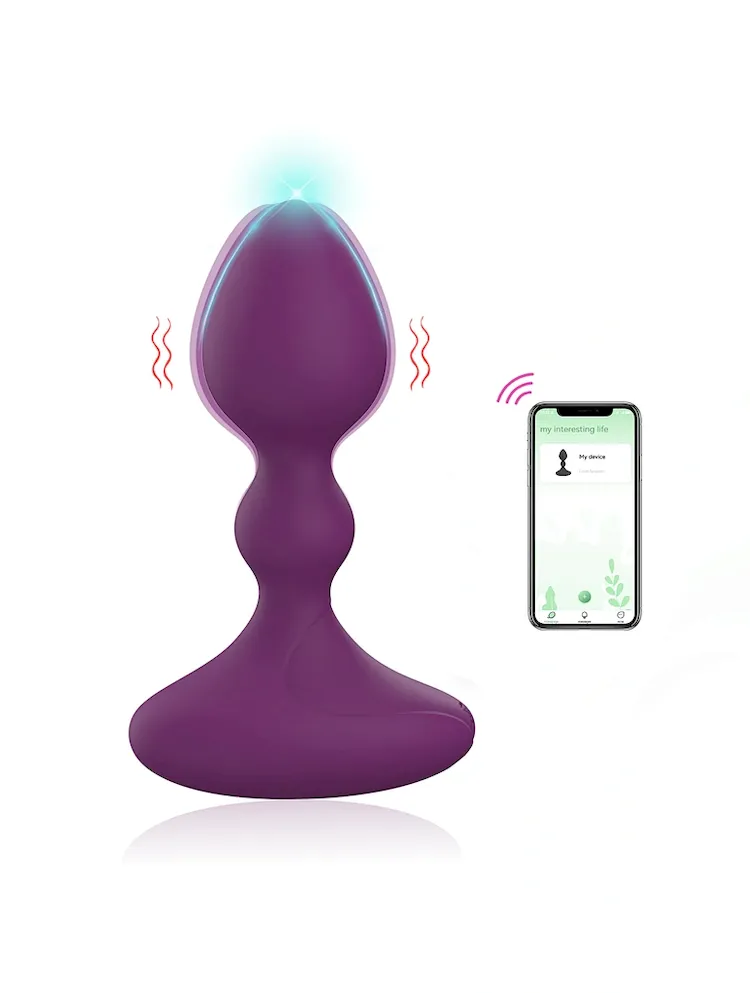 Ylove APP Sex Toy Anal Plug Vibrator Silicone 9 Modes Remote Control Electric Prostate Massager