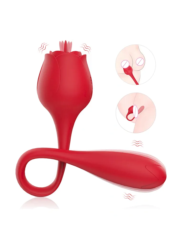 Ylove Rose Sex Toy Vibrator Clitoris Stimulator Clitoral Licking Vibrator Masturbator for Women