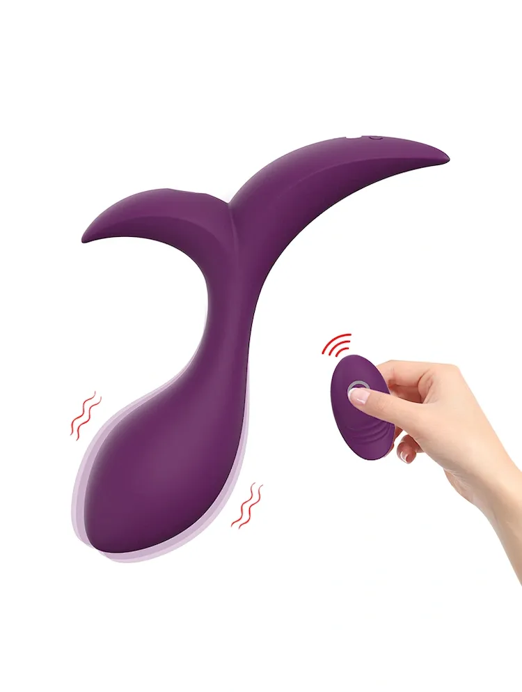 Ylove Sex Toy Anal Plug Vibrator Silicone10 Modes Remote Control Electric Prostate Massager