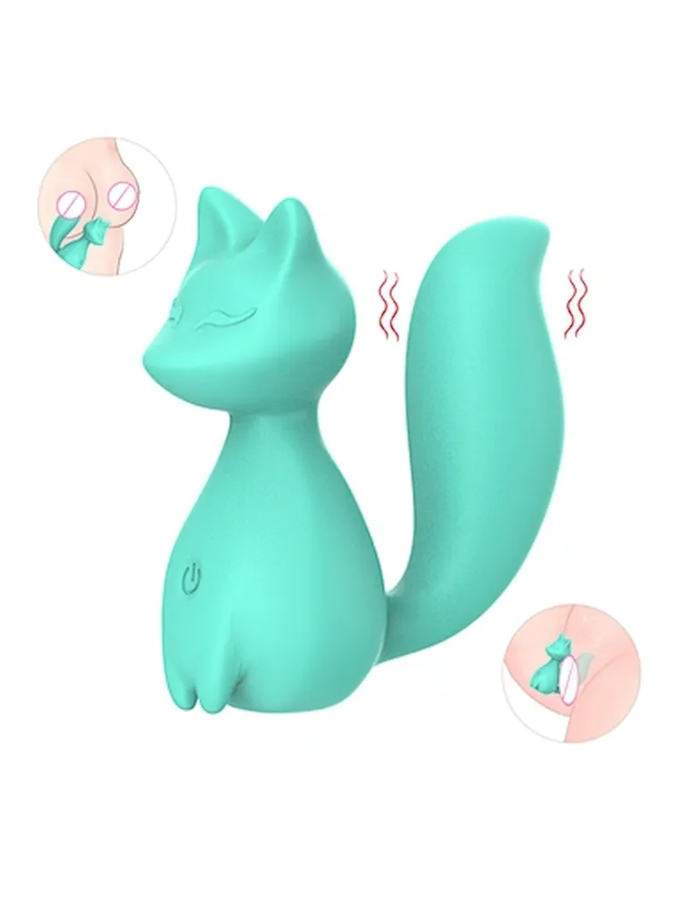 Ylove latest design Lovely Mini Liquid Silicone G-Point Vibration Stong Powerful Vibrating Sex Toy fox Vibrator For Female Girl